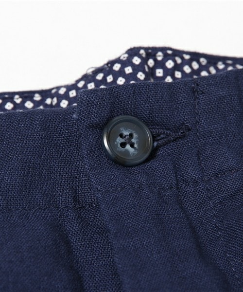 UNION STATION（ユニオンステーション）の「メッシュベルト付コットンリネンクロップドパンツ（その他パンツ・メンズ・ホワイト/ブルー/ネイビー・MEDIUM/LARGE/LL）」の12枚目の写真