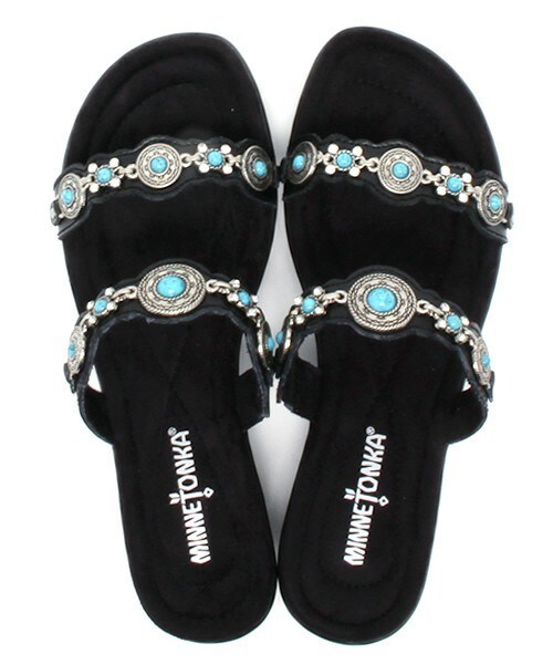 Minnetonka（ミネトンカ）の「ボカⅡスライドサンダル　（842320）（サンダル・レディース・ブラック/ブラウン・35/36/37/38）」の8枚目の写真