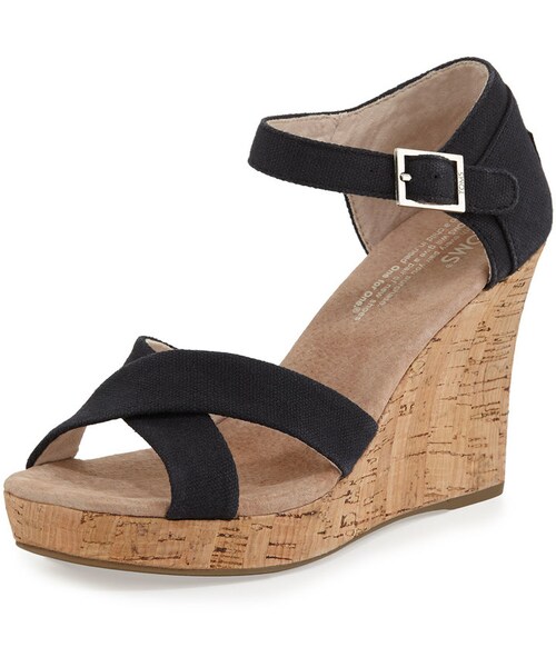 Toms strappy wedge Clearance