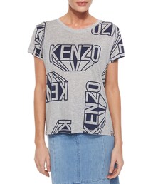 KENZO | Kenzo Short-Sleeve Logo Tee, Pale Gray(Tシャツ/カットソー)