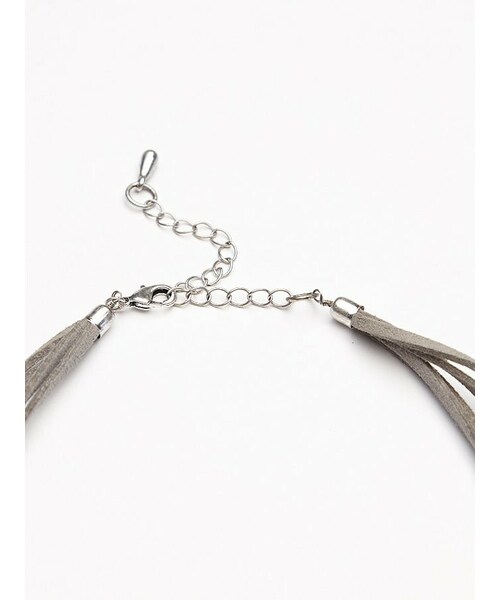 FREE PEOPLE(フリーピープル)の「Free People Graceland Choker(ネックレス・レディース・Black/Silver・One Size)」の4枚目の写真