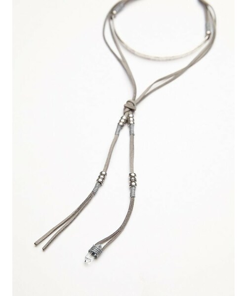 FREE PEOPLE(フリーピープル)の「Free People Graceland Choker(ネックレス・レディース・Black/Silver・One Size)」の6枚目の写真