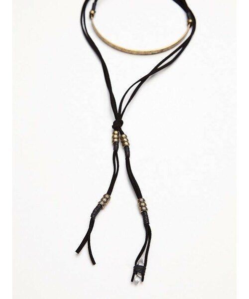 FREE PEOPLE(フリーピープル)の「Free People Graceland Choker(ネックレス・レディース・Black/Silver・One Size)」の11枚目の写真