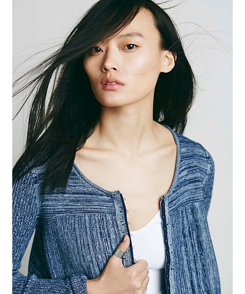 FREE PEOPLE（フリーピープル）の「Never Again Cardi（カーディガン/ボレロ・レディース・Gray/Blue・XS/S/M/L）」の6枚目の写真