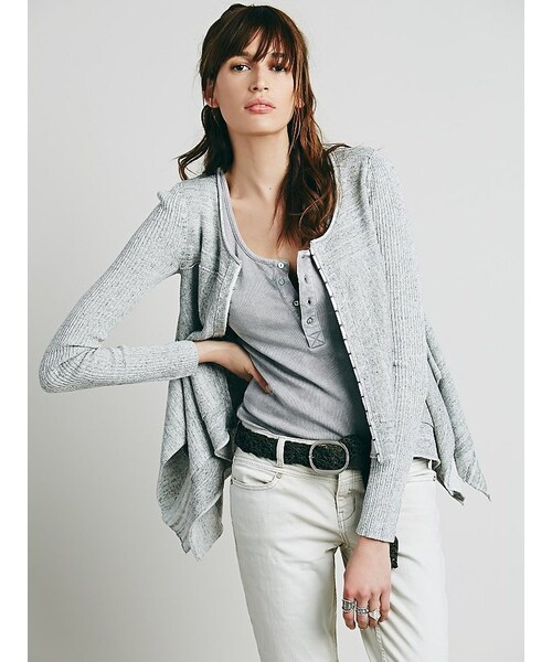 FREE PEOPLE（フリーピープル）の「Never Again Cardi（カーディガン/ボレロ・レディース・Gray/Blue・XS/S/M/L）」の3枚目の写真
