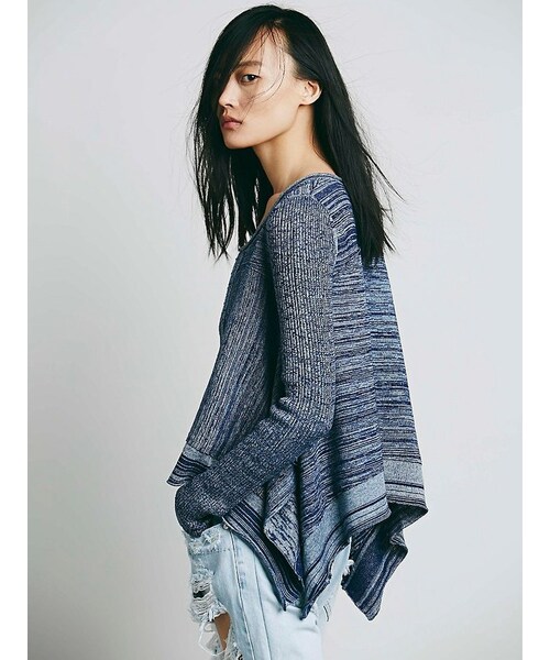 FREE PEOPLE（フリーピープル）の「Never Again Cardi（カーディガン/ボレロ・レディース・Gray/Blue・XS/S/M/L）」の2枚目の写真