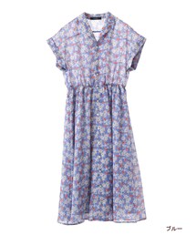 w closet | ヴィンテージ花柄開襟ワンピース(その他)