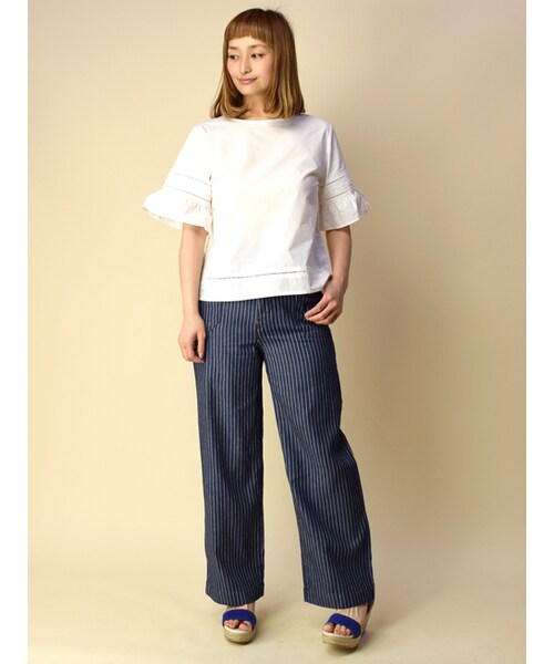 w closet（ダブルクローゼット）の「バイカラージュートウェッジサンダル（シューズ・レディース・シルバー/ブルー/ブラック・M/L）」の11枚目の写真