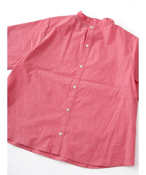 w closet（ダブルクローゼット）の「衿フリルブラウス（トップス・レディース・オフホワイト/ネイビー/レッド・FREE）」の10枚目の写真