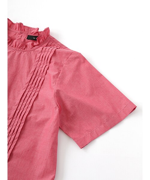 w closet（ダブルクローゼット）の「衿フリルブラウス（トップス・レディース・オフホワイト/ネイビー/レッド・FREE）」の8枚目の写真