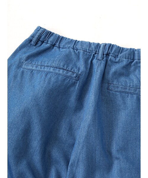 w closet（ダブルクローゼット）の「デニムガウチョパンツ（パンツ・レディース・ブルー/ネイビー・FREE）」の9枚目の写真
