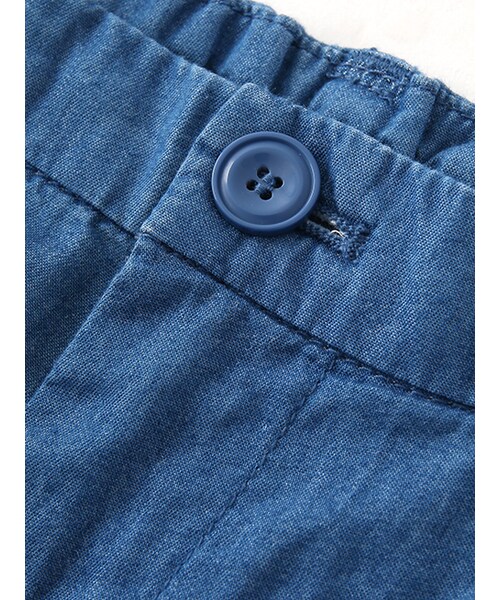 w closet（ダブルクローゼット）の「デニムガウチョパンツ（パンツ・レディース・ブルー/ネイビー・FREE）」の8枚目の写真