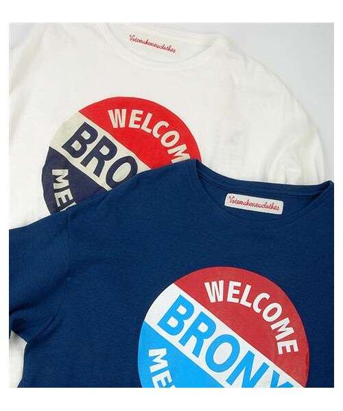 VOTE MAKE NEW CLOTHES（ボートメイクニュークローズ）の「VOTE BIG TEE（その他・メンズ・白/海軍藍）」の2枚目の写真