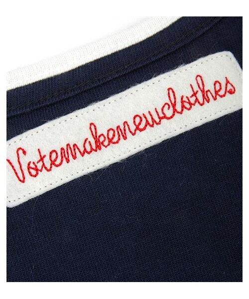 VOTE MAKE NEW CLOTHES(ボートメイクニュークローズ)の「VOTE TANK背心(その他・メンズ・白/海軍藍)」の6枚目の写真