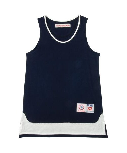 VOTE MAKE NEW CLOTHES(ボートメイクニュークローズ)の「VOTE TANK背心(その他・メンズ・白/海軍藍)」の5枚目の写真