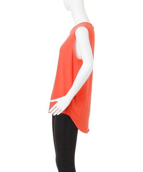 MURUA（ムルーア）の「【CASUAL】BASICシアータンク（トップス・レディース・ホワイト/ブラック/オレンジ/ブルー・F）」の6枚目の写真