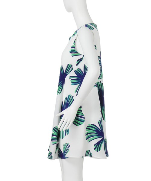 MURUA(ムルーア)の「【FEMININN】サマーフローラルミニワンピース(ワンピース/ドレス・レディース・オレンジ/グリーン・1/2)」の4枚目の写真