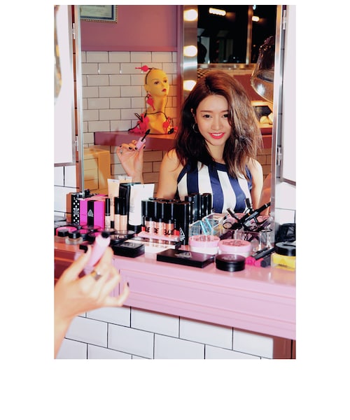 STYLENANDA（スタイルナンダ）の「ストライプ柄ホルターネックニット(ネイビー)（その他・レディース・ネイビー・フリーサイズ）」の7枚目の写真