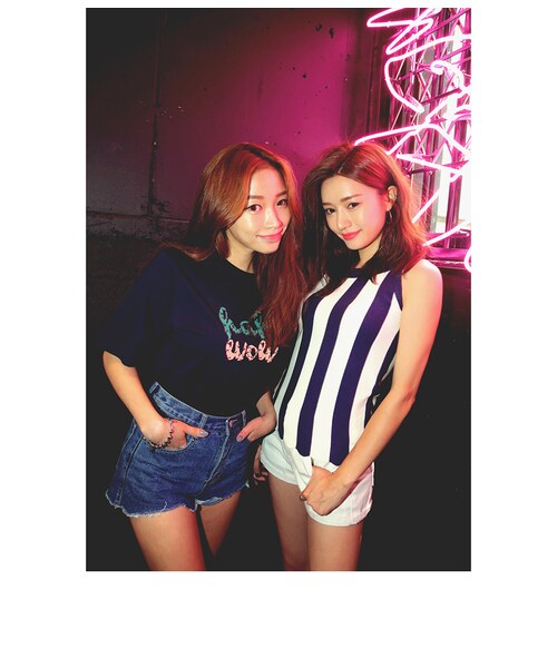 STYLENANDA（スタイルナンダ）の「ストライプ柄ホルターネックニット(ネイビー)（その他・レディース・ネイビー・フリーサイズ）」の22枚目の写真