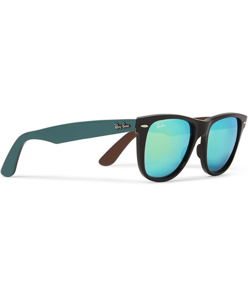 Ray-Ban（レイバン）の「Ray-Ban Wayfarer Mirrored Acetate Sunglasses（サングラス・メンズ・Black・One Size）」の7枚目の写真
