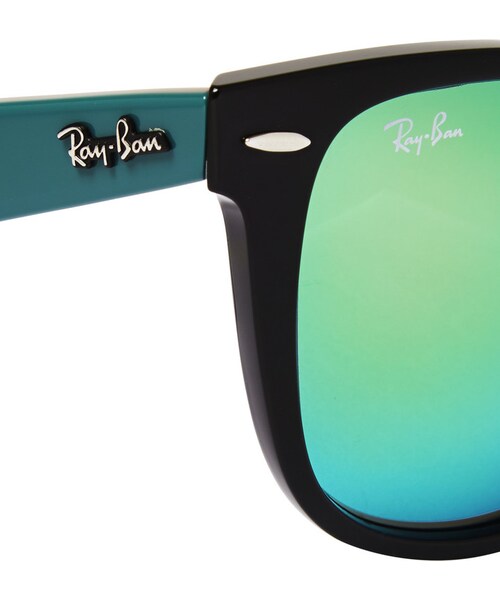 Ray-Ban（レイバン）の「Ray-Ban Wayfarer Mirrored Acetate Sunglasses（サングラス・メンズ・Black・One Size）」の2枚目の写真