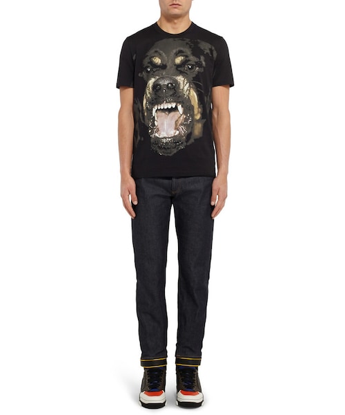GIVENCHY（ジバンシイ）の「Givenchy Cuban-Fit Rottweiler-Print Cotton T-Shirt（Tシャツ/カットソー・メンズ・Black・XXS/XS/M/XL）」の3枚目の写真