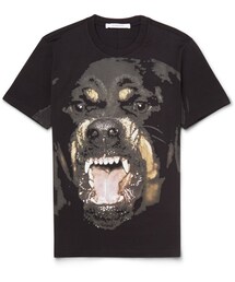 GIVENCHY | Givenchy Cuban-Fit Rottweiler-Print Cotton T-Shirt(Tシャツ/カットソー)
