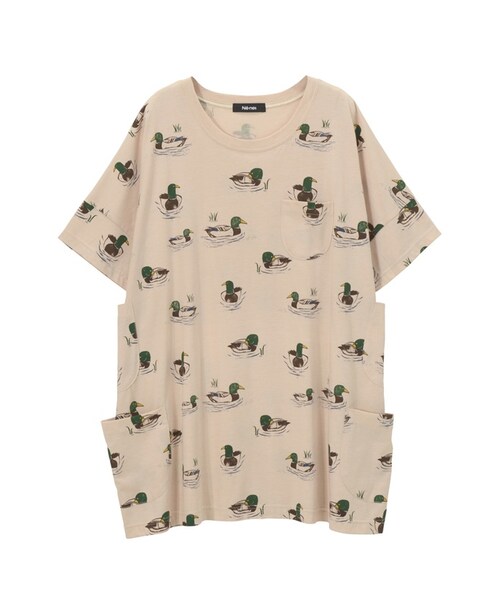 Ne-net（ネネット）の「<先行予約> カモ T（その他・レディース・off white/beige・02）」の2枚目の写真