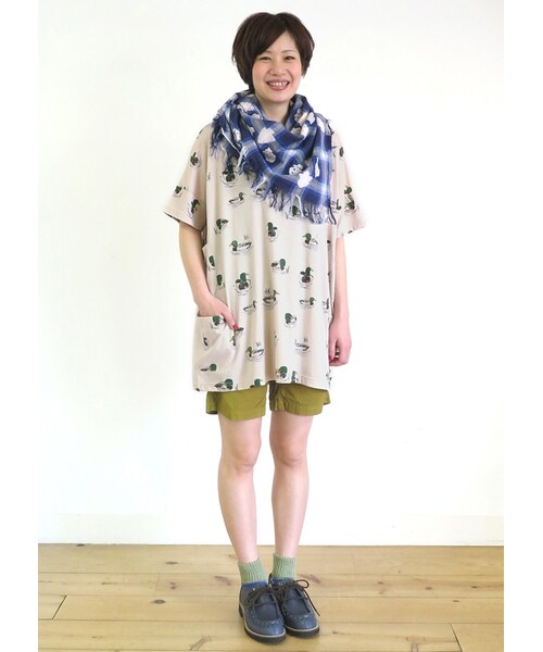 Ne-net（ネネット）の「<先行予約> カモ T（その他・レディース・off white/beige・02）」の6枚目の写真