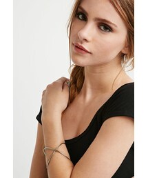FOREVER 21 | FOREVER 21 Crisscross Cutout Cuff(ブレスレット)