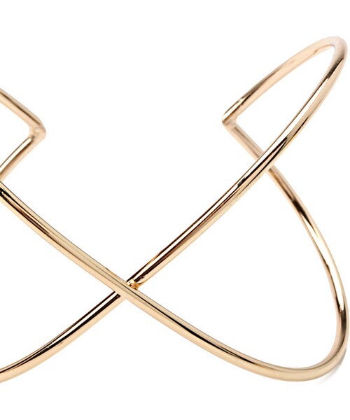 FOREVER 21(フォーエバー トゥエンティーワン)の「FOREVER 21 Crisscross Cutout Cuff(ブレスレット・レディース・Gold/Silver・One size)」の4枚目の写真