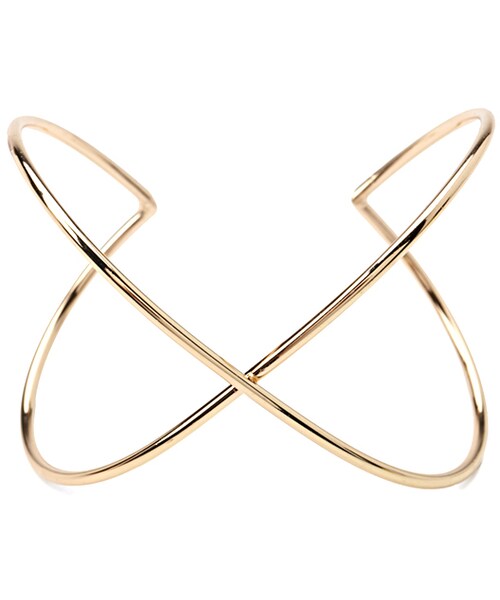 FOREVER 21(フォーエバー トゥエンティーワン)の「FOREVER 21 Crisscross Cutout Cuff(ブレスレット・レディース・Gold/Silver・One size)」の6枚目の写真