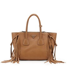 PRADA | Prada Fringe Twin Pocket Tote Bag, Caramel (Caramel)(トートバッグ)