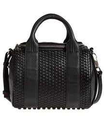 alexanderwang | Alexander Wang 'Rockie Woven - Nickel' Leather Crossbody Satchel(ショルダーバッグ)