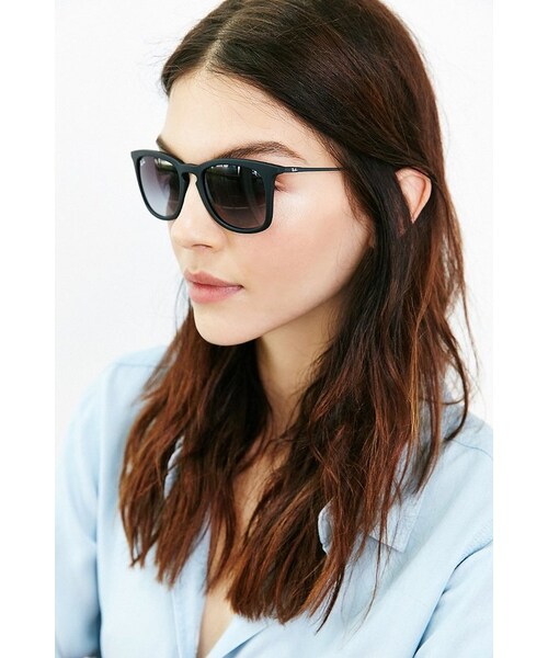 Ray-Ban(レイバン)の「Ray-Ban Stylish Frame Sunglasses(サングラス・レディース・Black/Brown・ONE SIZE)」の3枚目の写真