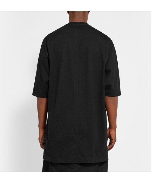 Rick Owens(リックオウエンス)の「Rick Owens Oversized Cotton-Jersey T-Shirt(Tシャツ/カットソー・メンズ・Black・XS/S/M/L/XL)」の4枚目の写真