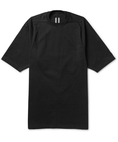 Rick Owens(リックオウエンス)の「Rick Owens Oversized Cotton-Jersey T-Shirt(Tシャツ/カットソー・メンズ・Black・XS/S/M/L/XL)」の1枚目の写真
