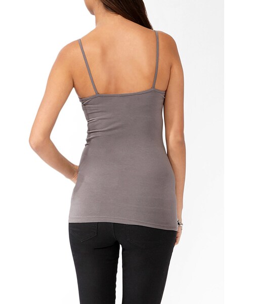 FOREVER 21（フォーエバー トゥエンティーワン）の「FOREVER 21 Basic Knit Tank（タンクトップ・レディース・Beige/Gray/Yellow/White/Blue/Pink/Brown・X-Small/Small/Large/X-Large）」の9枚目の写真