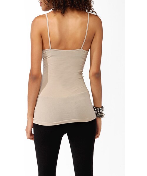 FOREVER 21（フォーエバー トゥエンティーワン）の「FOREVER 21 Basic Knit Tank（タンクトップ・レディース・Beige/Gray/Yellow/White/Blue/Pink/Brown・X-Small/Small/Large/X-Large）」の14枚目の写真