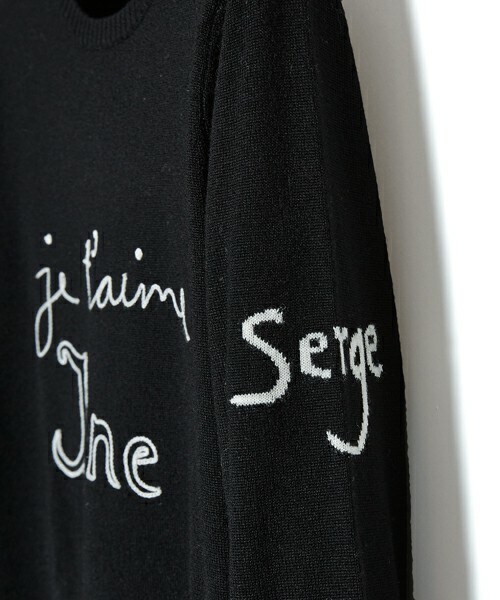 BELLA FREUD(ベラ・フルード)の「Bella Freud 『JE TAIME JANE』メッセージメリノウールニット(ニット/セーター・レディース・ブラック・S/M)」の3枚目の写真