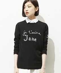 BELLA FREUD | Bella Freud 『JE TAIME JANE』メッセージメリノウールニット(ニット/セーター)