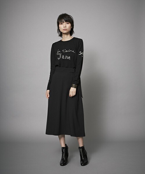 BELLA FREUD(ベラ・フルード)の「Bella Freud 『JE TAIME JANE』メッセージメリノウールニット(ニット/セーター・レディース・ブラック・S/M)」の10枚目の写真