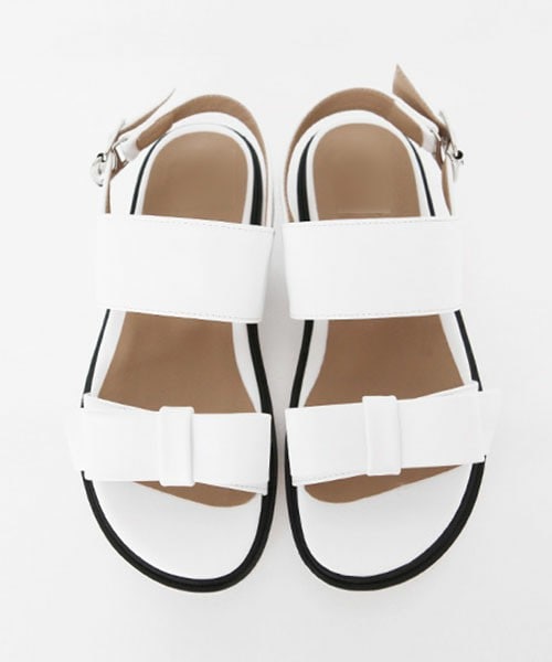 DHOLIC(ディーホリック)の「リボンストラップビーチサンダル(ビーチサンダル・レディース・ブラック/ホワイト/シルバー・230/235/240/245/250)」の1枚目の写真