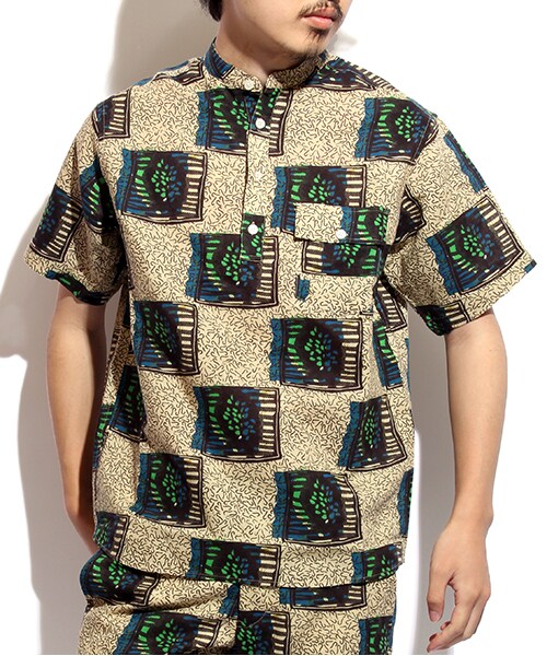 FREAK'S STORE(フリークスストア)の「バティック SHIRTS(トップス・メンズ・ベージュ/グリーン/ネイビー・M/L)」の13枚目の写真