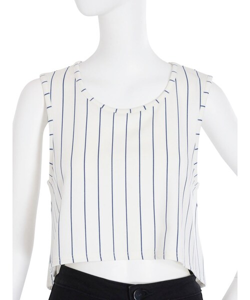 EMODA（エモダ）の「Chooseフレアータンクトップ（トップス・レディース・ホワイト/ブラック/ライトミックス/ミックス）」の10枚目の写真