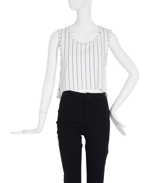 EMODA（エモダ）の「Chooseフレアータンクトップ（トップス・レディース・ホワイト/ブラック/ライトミックス/ミックス）」の7枚目の写真