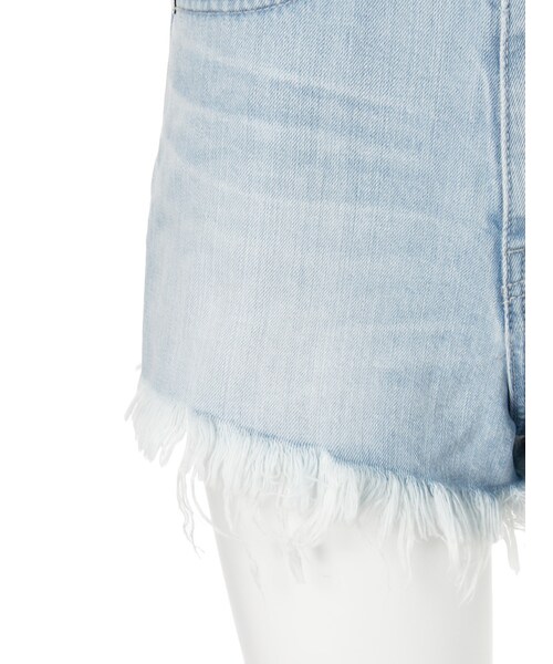 EMODA（エモダ）の「ロングフリンジジャストウエストショートパンツ（パンツ・レディース・ホワイト/アイスブルー・XS/S/M）」の9枚目の写真