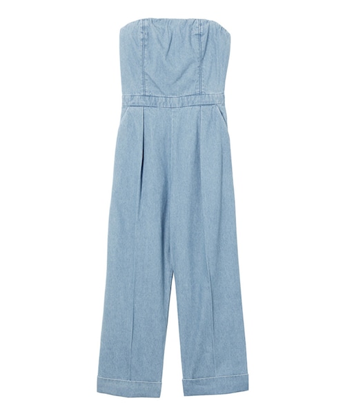 LAGUNAMOON（ラグナムーン）の「デニムベアジャンプスーツ（）」 - WEAR