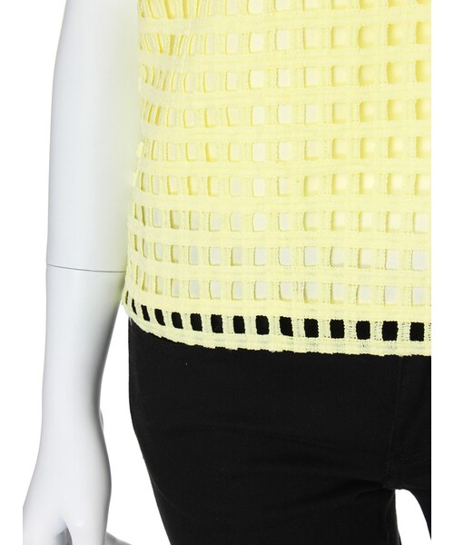 MERCURYDUO（マーキュリーデュオ）の「【DUO】 格子レースタンクブラウス（トップス・レディース・オフホワイト/ライトイエロー/ネイビー/ラベンダー・F）」の10枚目の写真