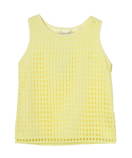 MERCURYDUO（マーキュリーデュオ）の「【DUO】 格子レースタンクブラウス（トップス・レディース・オフホワイト/ライトイエロー/ネイビー/ラベンダー・F）」の11枚目の写真